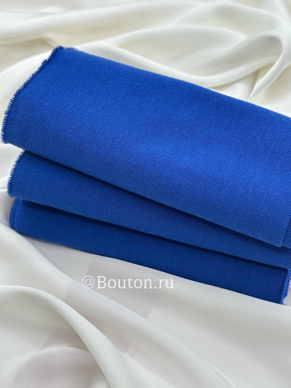 Подвяз трикотажный ярко-синий 0,9 м, ширина 15-16 см