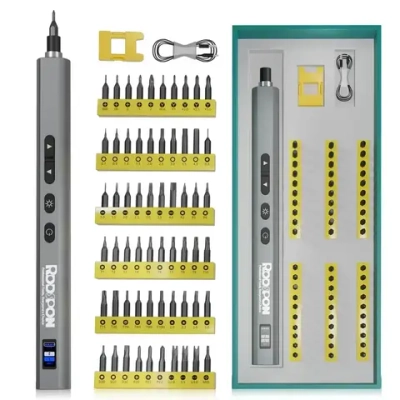 Электрическая отвертка RDDSPON Precision Screwdriver Kit 62 в 1 с набором бит для точных работ ( с подсветкой , магнитная)