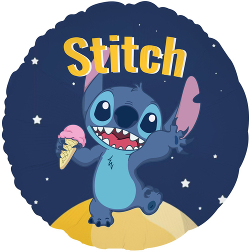 Круг 18" Любимый монстрик с мороженным Стич Fl