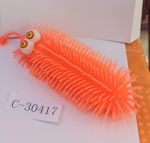 Мякиш волосатик со светом 20 см, 4 цвета, с-30417