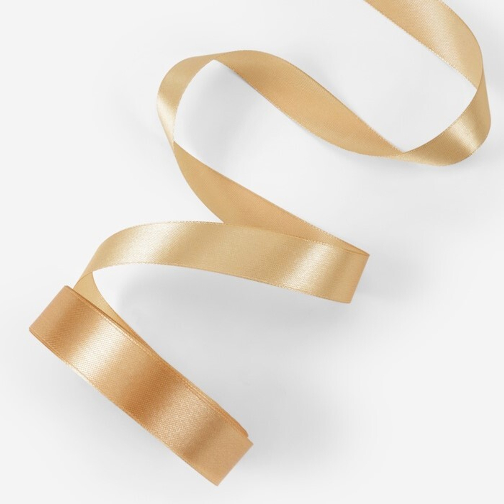 Лента атласная 2 см Шампань №123 (22 м)