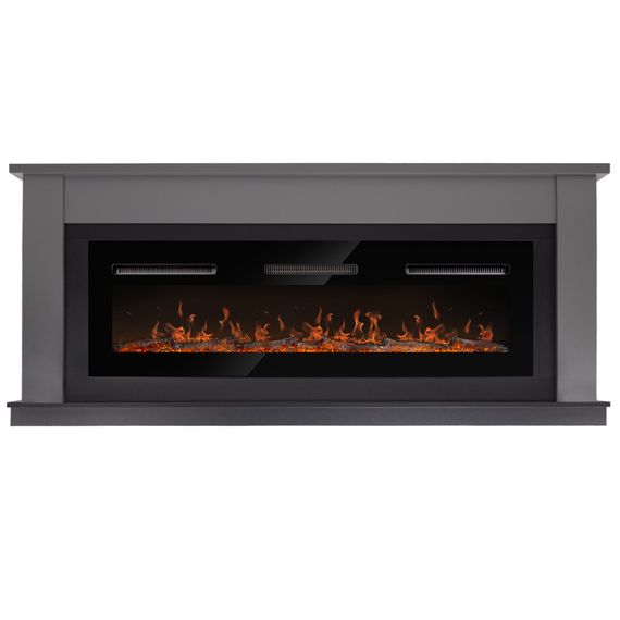 Каминокомплект: Очаг Electrolux Infinity EFP/P-1600ULS N, портал Canto Long графит, черный — (1)