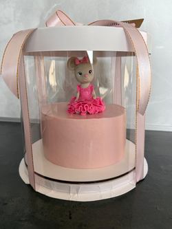 Коробка Тубус для торта диам.16см., высота 15см. с окном