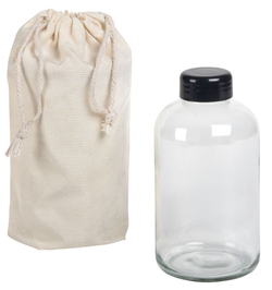 Стеклянная бутылка DRINK HEALTHY