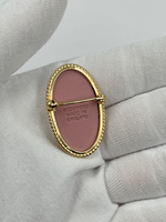 Брошь Wedgwood розовая
