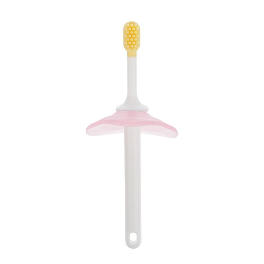 Mum&amp;Baby зубная щётка детская с ограничителем, силикон, цвет МИКС