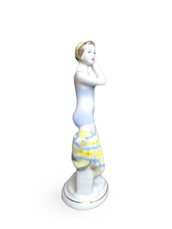 &&& Фарфоровая статуэтка "Юная купальщица" (ЛФЗ) 1950 - 1960 гг.