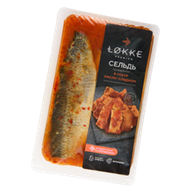 Сельдь атлантическая филе проваренная в кисло-сладком соусе