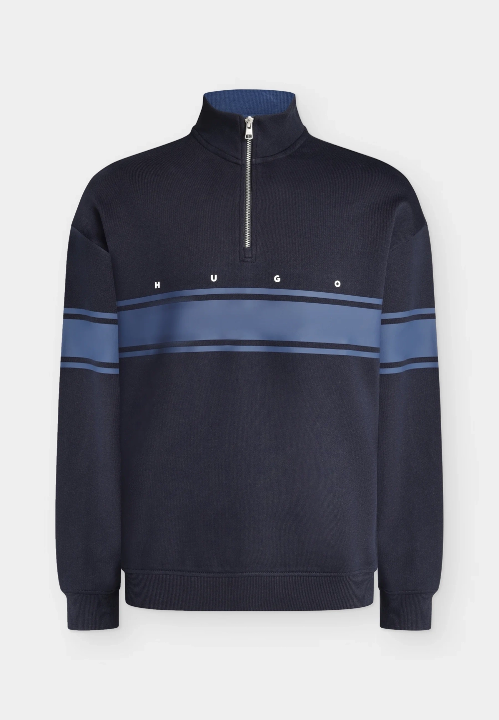Свитшот на молнии Hugo - dark blue