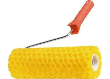 Валик "СТРУКТУРНЫЙ" поролоновый с ручкой, "горошек", 230 мм, D - 80 мм, D ручки - 6 мм MTX 80222