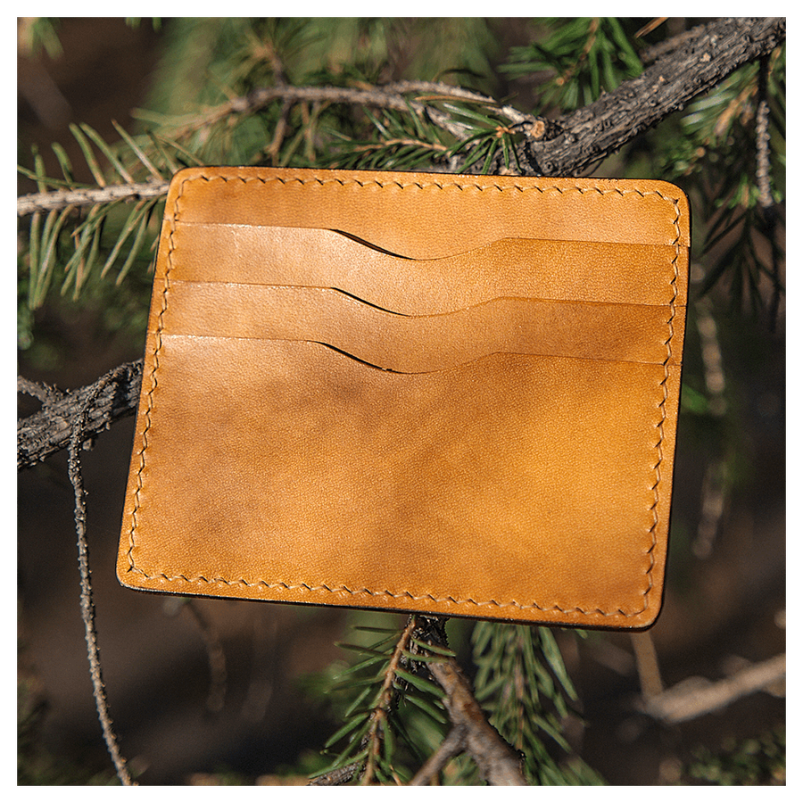 Кожаный картхолдер «Медведь»