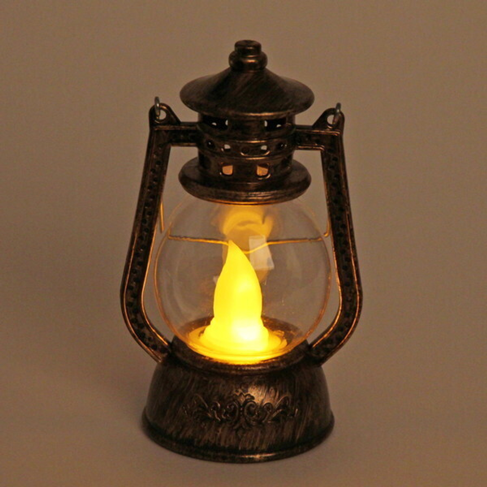 Сувенир с подсветкой «Сказочная лампа» 12*7,5 см, бронза