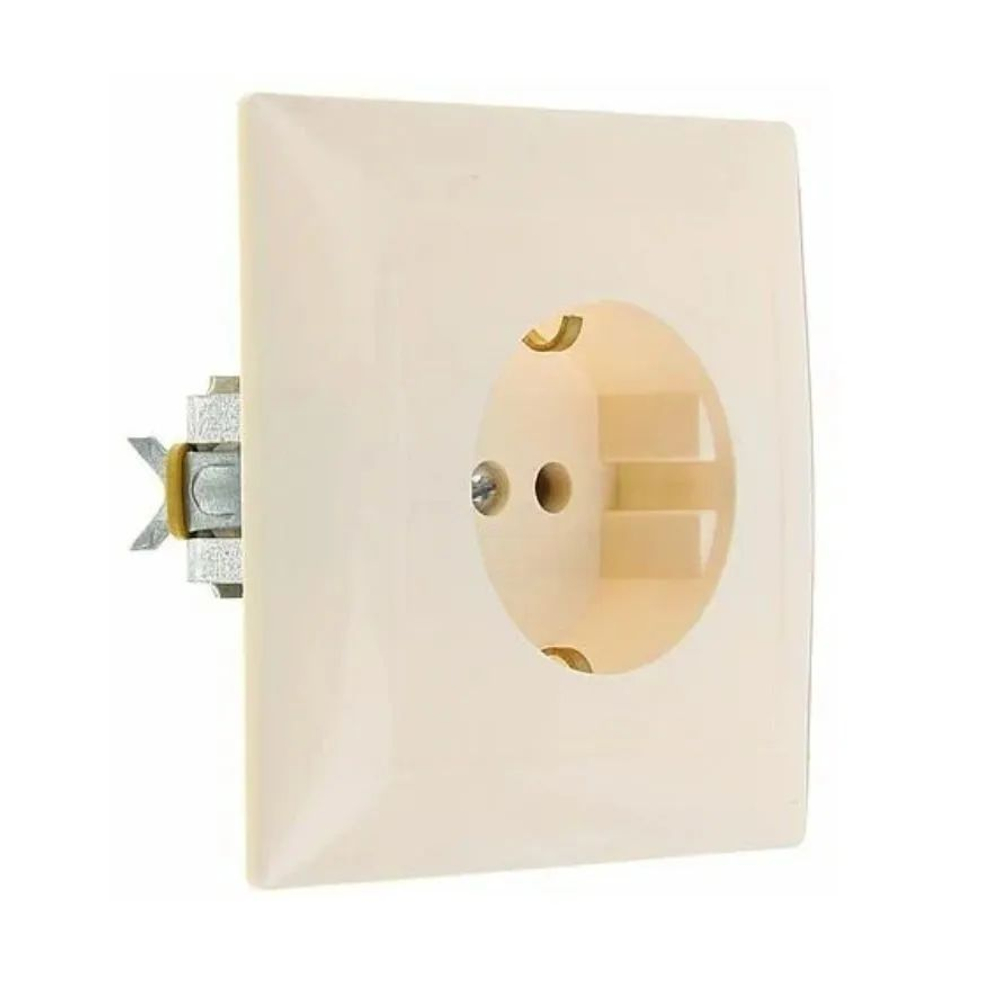 "СЕЛЕНА"Розетка скр. установки одноместная с з/к и з/ш, РС16-400 "с/к" Кунцево Электро