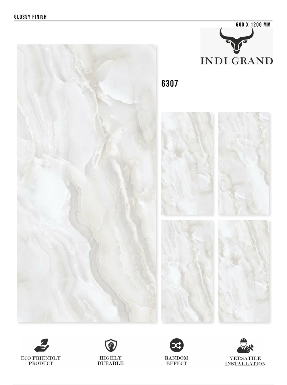 Керамогранит glossy №4 , 60х120, 6307