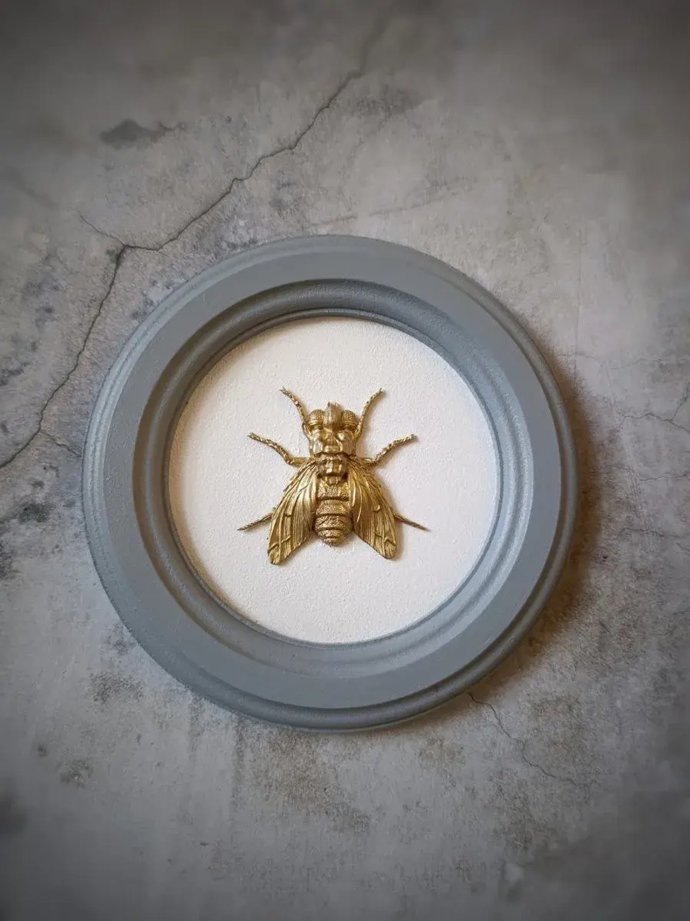 Панно 18 см. насекомые на стену для интерьера Муха