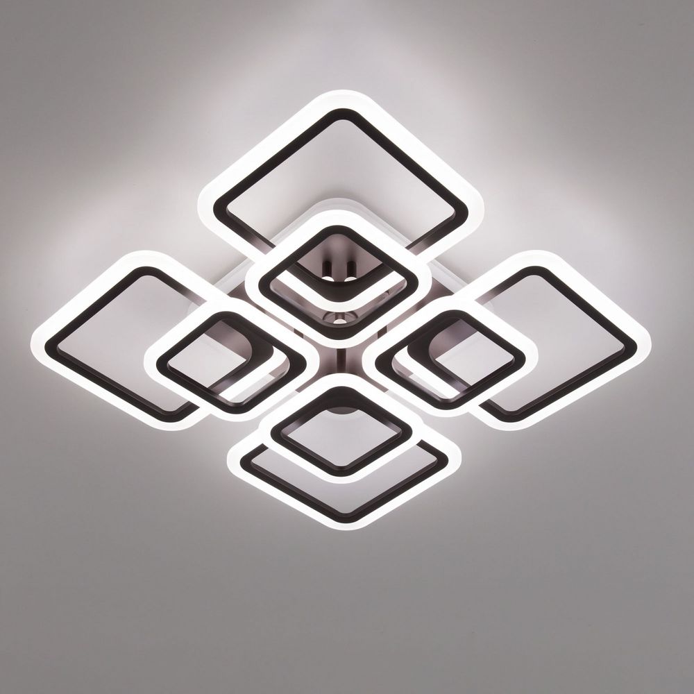 Citilux Марсель Смарт CL232A185E RGB Умная люстра Чёрная