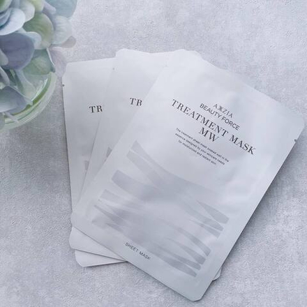 Увлажняющая маска для лица с экстрактом морских водорослей и коллагеном медузы AXXZIA Beauty Force Treatment Mask MW