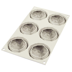 Форма для приготовления пирожных Mini Gemma 17x30см силиконовая Silikomart