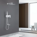 Душевая система ABBER Daheim AF8217W белая матовая