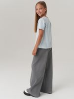 Джемпер для девочки с коротким рукавом AT1083 голубой