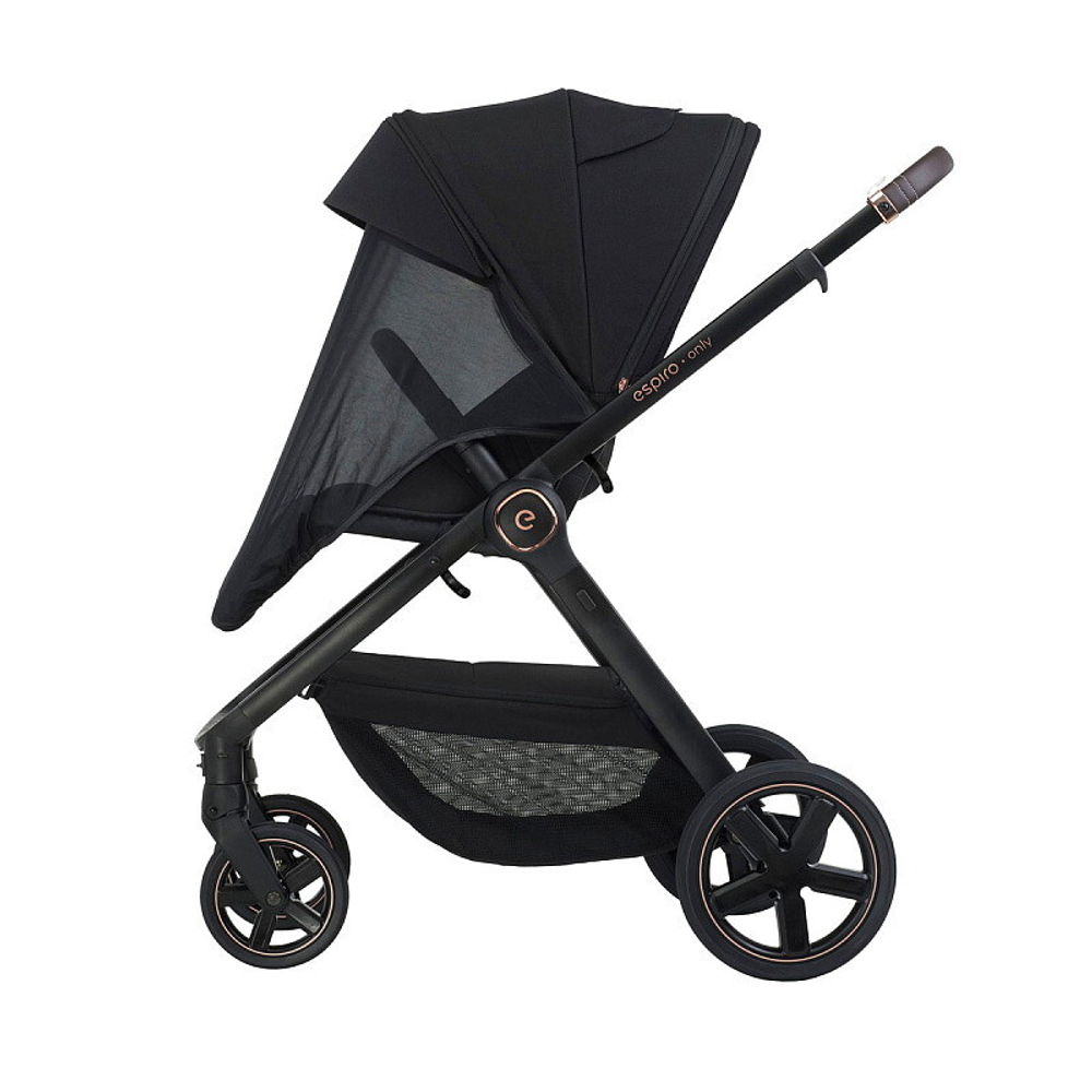 Детская коляска 3 в 1 Espiro Only 2025 и автокресло Pi Begie 410 stylish black / Бежевый (Beige 109)