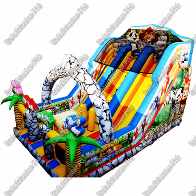 Коммерческий надувной батут "Солнечный остров" 7.5*5*5 м