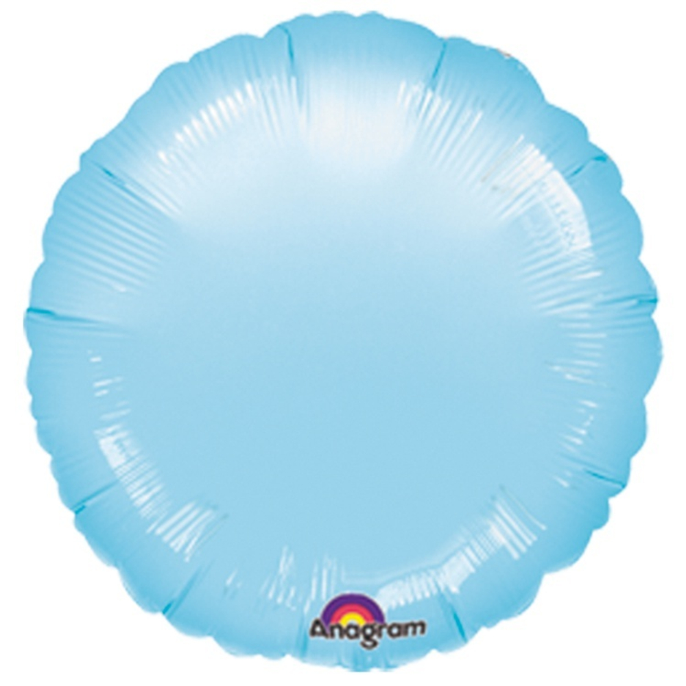 Фольгированная фигура, круг 18"/46СМ Пастель Blue