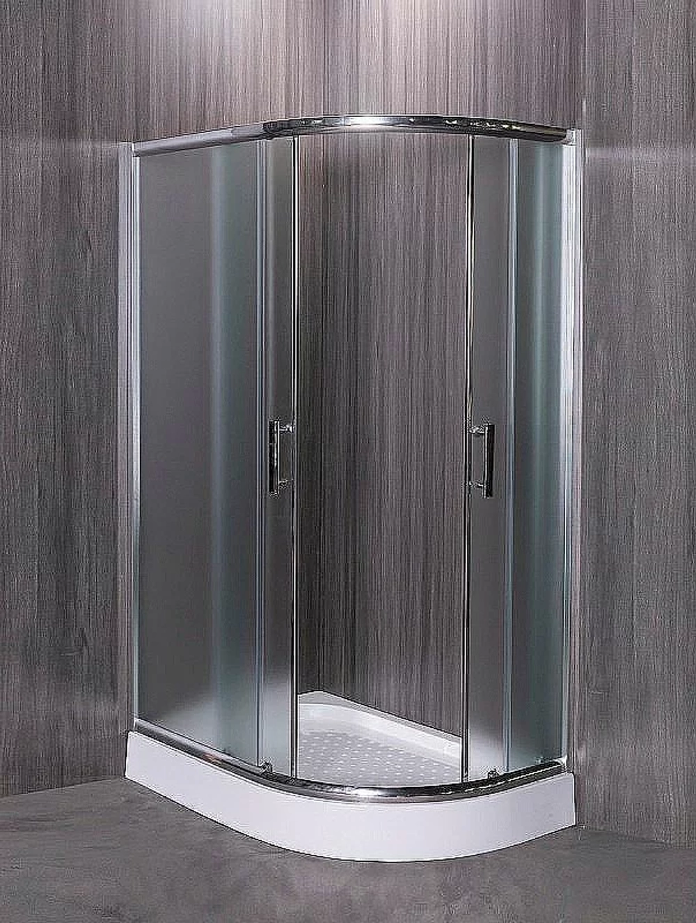 Душевой уголок Esbano ESR-8027A ESUGR8027AL 120x80 стекло рифленое, матовое/профиль хром