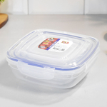 Набор контейнеров 4шт (0,35л, 0,6л, 1,025л, 1,7л) герметичных квадратных