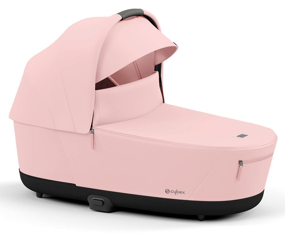 Коляска 3 в 1 Cybex Priam IV Rosegold complete и автокресло Aton S2 i-Size Ocean Blue Peach Pink