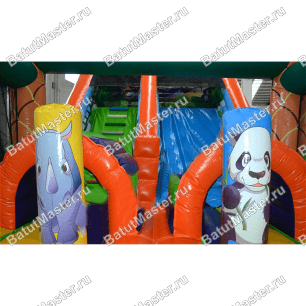 Коммерческий надувной батут "Мир сафари"