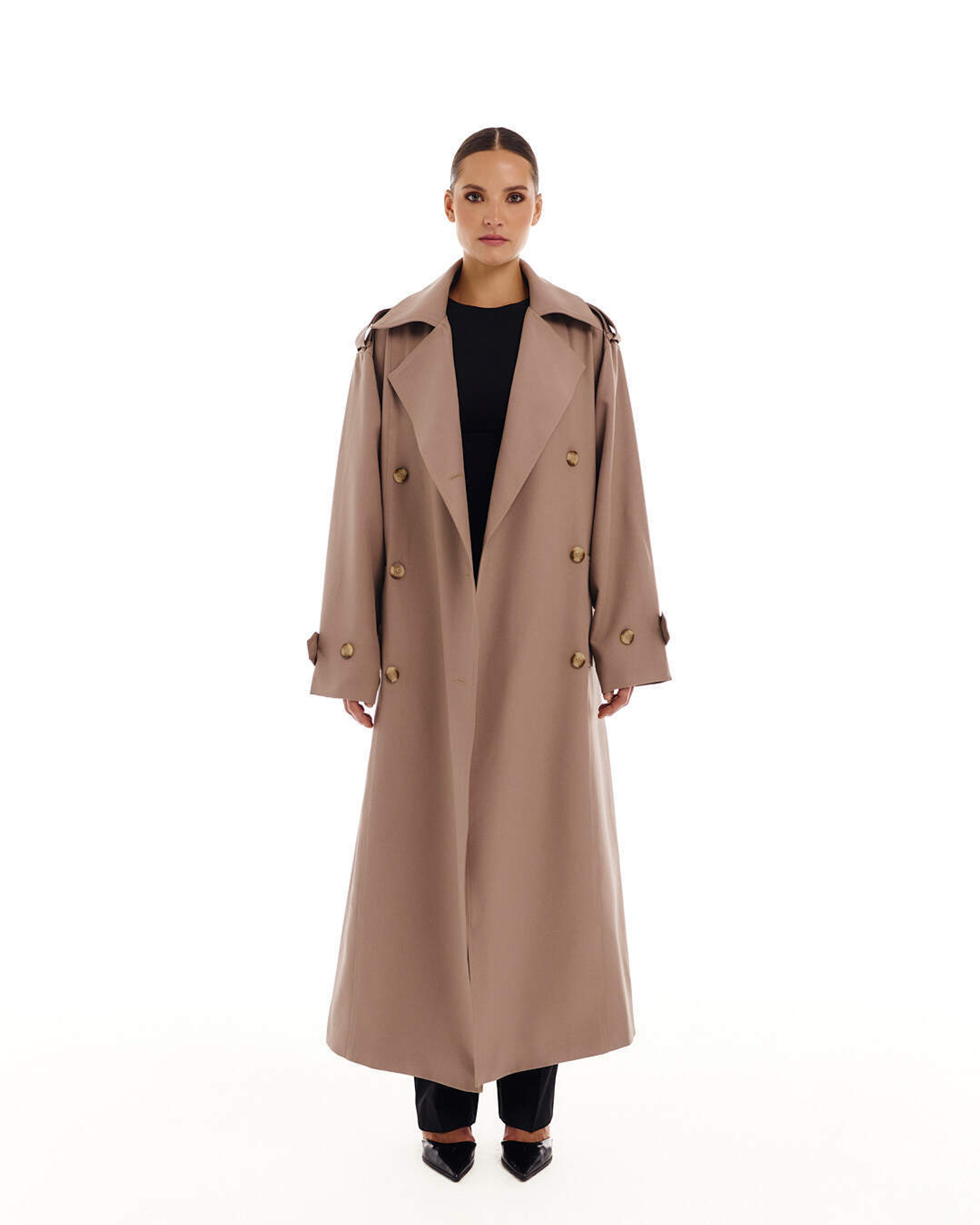 Тренч Эталон (Étalon) кэмэл ОВЕРСАЙЗ