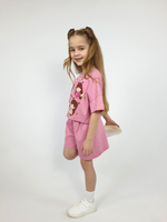 02-159-4 Комплект для девочки (джемпер+ шорты)