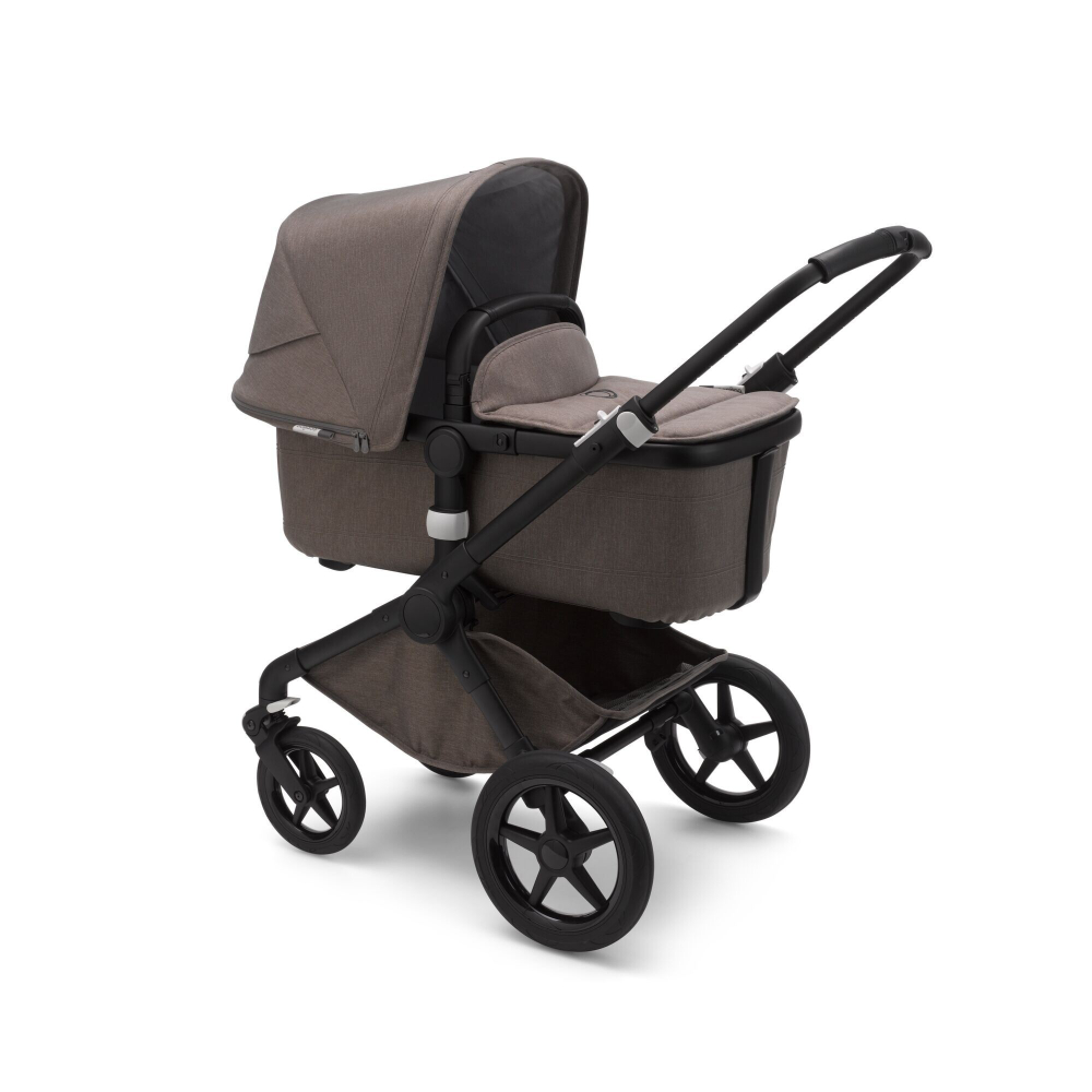 Коляска 2 в 1 Bugaboo Fox 2 Mineral Complete Black/Taupe, черный/темно-серый