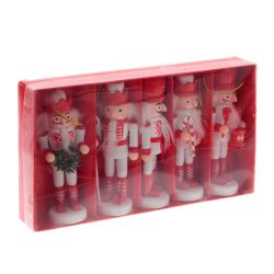 GAEM Набор из 5шт Украшение новогоднее "Щелкунчик", L23 W4 H13,5 см