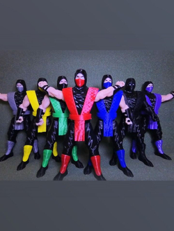 Подвижная фигурка "Эрмак" Mortal Kombat, пластик, цвет красный