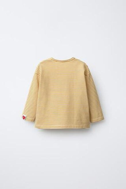 ZARA ФУТБОЛКА В ПОЛОСКУ SNOOPY PEANUTS™, ОХРА