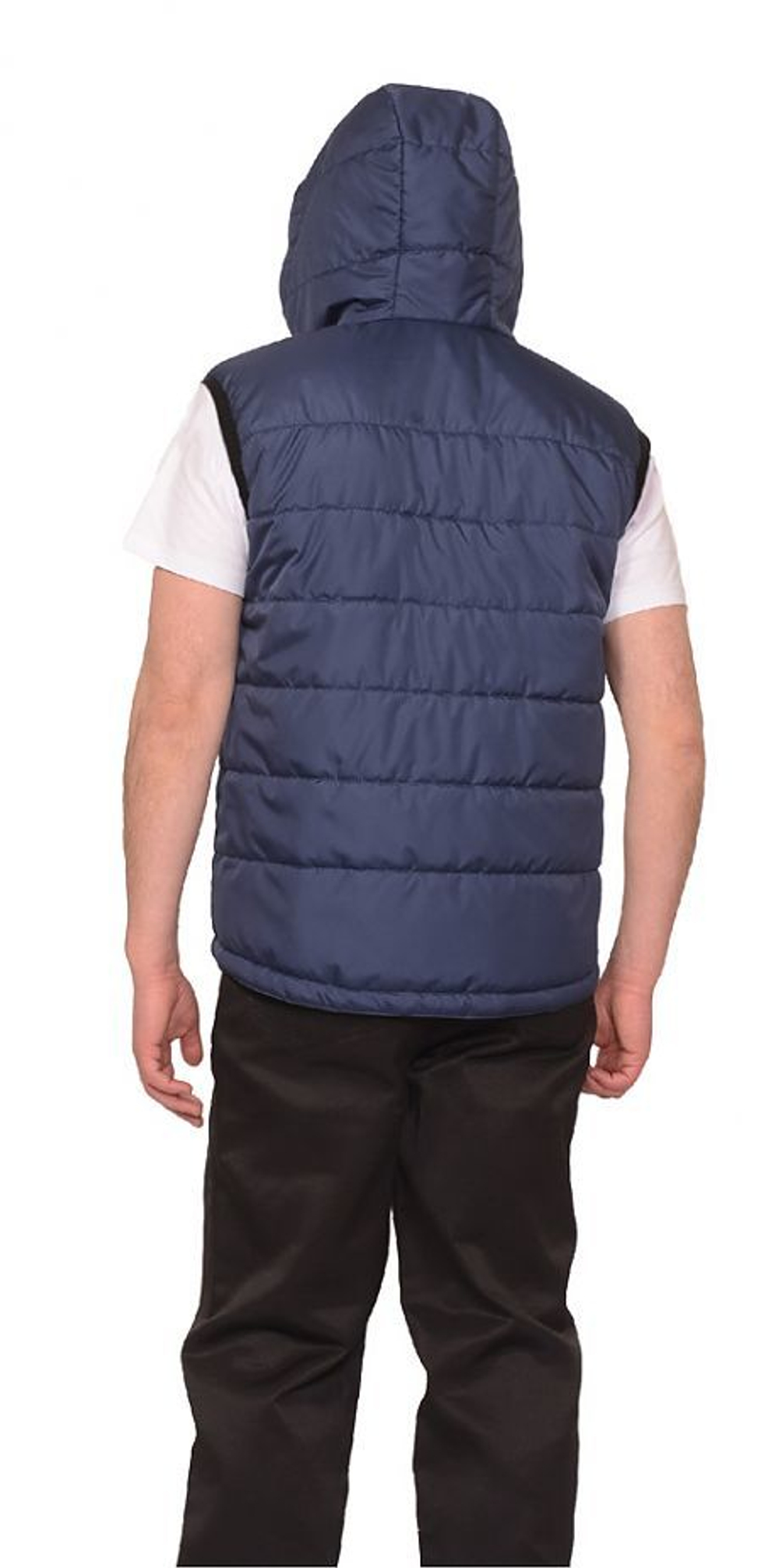 Жилет Зима утепленный синий