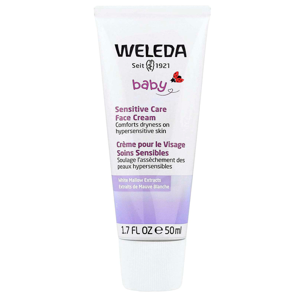 Weleda, Детский крем для чувствительной кожи, с экстрактом белой мальвы, 50 мл (1,7 жидк. унц.)