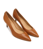 Кожаные туфли на шпильках LAUREN RALPH LAUREN - коричневый(802940602)