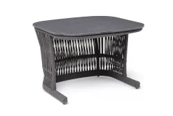 "Лугано" журнальный стол 76х76 H55 см из HPL, цвет "серый гранит"