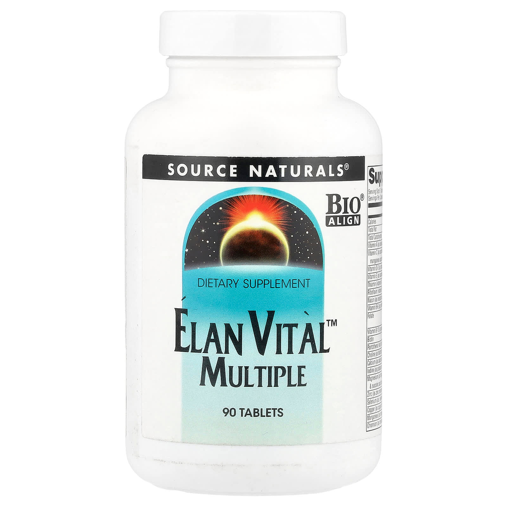 Source Naturals, Elan Vital ™ Multiple, 90 таблеток