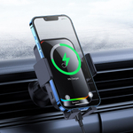 Автомобильный держатель с беспроводной зарядкой Baseus Halo Electric Wireless Charging Car Mount 15W (На воздуховод)