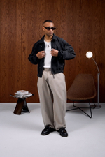 Куртка Nothomme Blue Monte Bent Knife Sleeve Workwear Turn-down Collar Jacket "Black Moonlit Night"