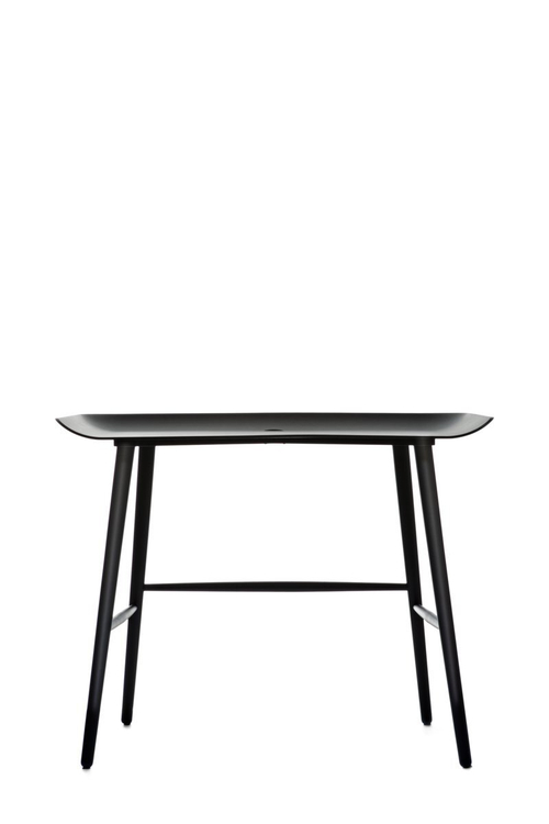 Стол Wood MOOOI массив бука/дубовый шпон/black 1000х640х780h