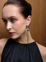 Моносерьга "Threads soul blue"