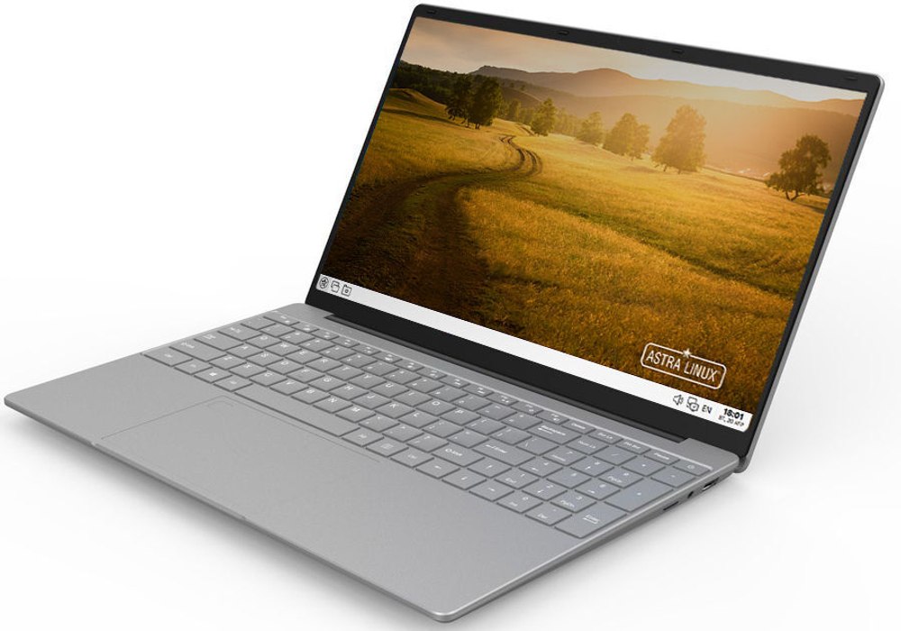 Ноутбук Hiper Workbook XU156H Core i5 10210U 16Gb SSD512Gb Intel UHD Graphics 15.6" IPS FHD (1920x1080) Linux Astra silver WiFi BT Cam XU156H5AS