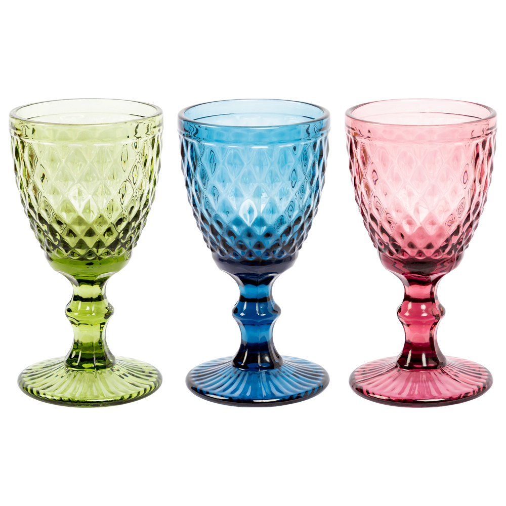 Набор бокалов 6шт 250мл Объект мечты Светский прием Луи 3 цвета OM-21091726