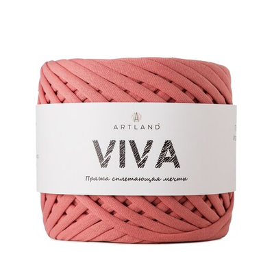 Трикотажная пряжа Viva, 100% х/б, 300 гр, 100 м, коралл