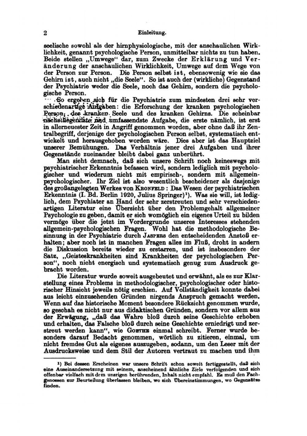 Einführung in die probleme der allgemeinen psychologie | L. Binswanger